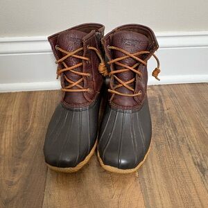 Sperry Women’s Brown Rubber Duck Boots Women’s Size 7.5